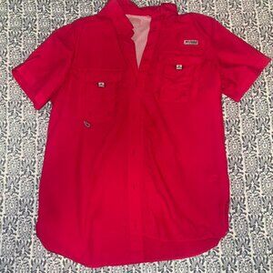 Pink Women's Columbia PFG Shirt